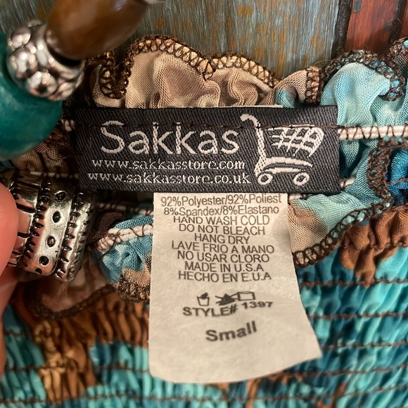 NEW Sakkas Rose & Zebra Pattern Maxi Halter Women’s Size Small - Picture 6 of 6